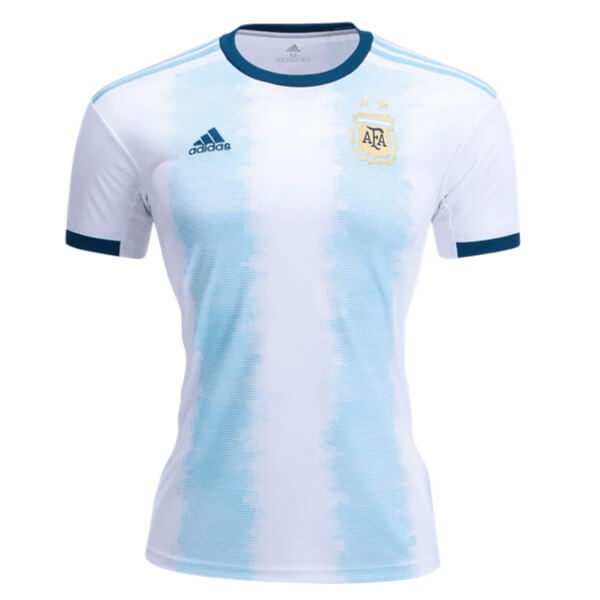 Camiseta Argentina 1ª Kit Mujer 2019 Azul Blanco